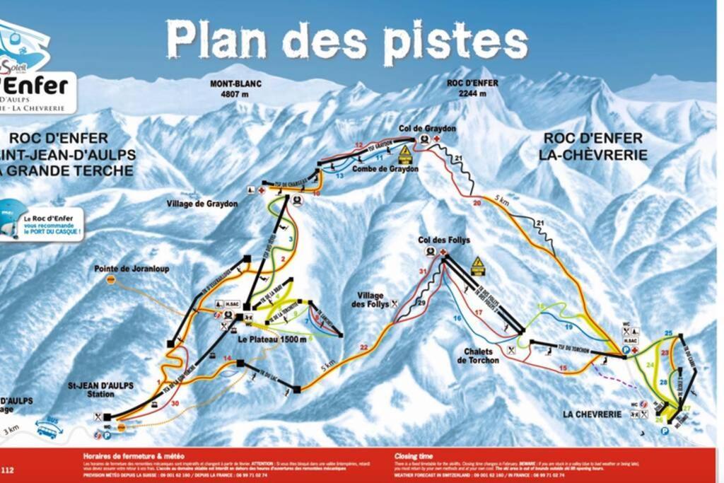 Le Relai S31 - Grand Et Lumineux Studio Avec Coin Montagne 4-6 Pers, Tout Equipe, Avec Wifi, A 30M Des Pistes Avec Un Grand Balcon, Draps Non Compris Saint-Jean-dʼAulps Dış mekan fotoğraf