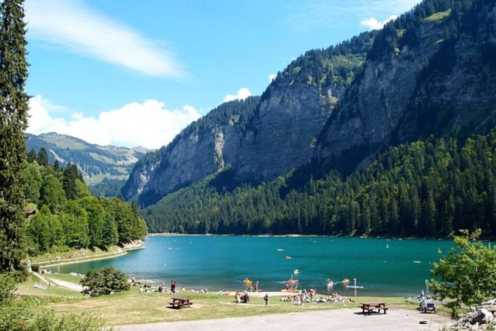 Le Relai S31 - Grand Et Lumineux Studio Avec Coin Montagne 4-6 Pers, Tout Equipe, Avec Wifi, A 30M Des Pistes Avec Un Grand Balcon, Draps Non Compris Saint-Jean-dʼAulps Dış mekan fotoğraf