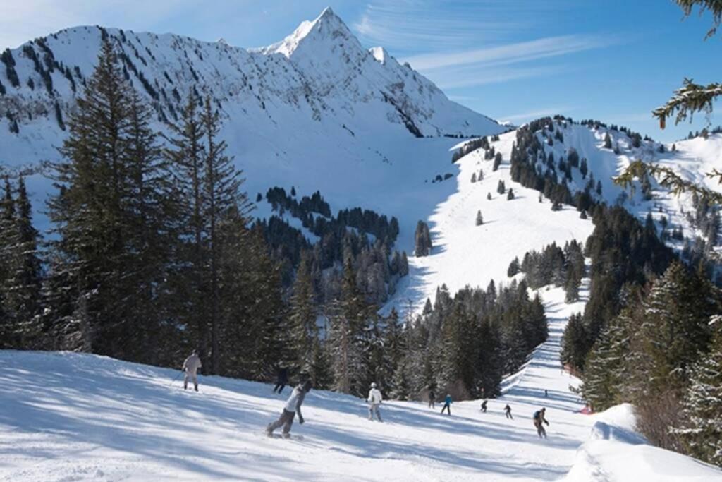 Le Relai S31 - Grand Et Lumineux Studio Avec Coin Montagne 4-6 Pers, Tout Equipe, Avec Wifi, A 30M Des Pistes Avec Un Grand Balcon, Draps Non Compris Saint-Jean-dʼAulps Dış mekan fotoğraf
